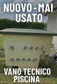 Vano motori nuovo in vetroresina per piscina