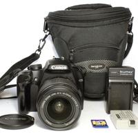 Canon EOS 1000D obiettivo 18-55 IS mm fotocamera