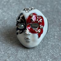 Anello Maschera Veneziana Smaltato