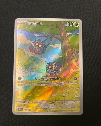 Pokemon 151 tangela illustrazione rara