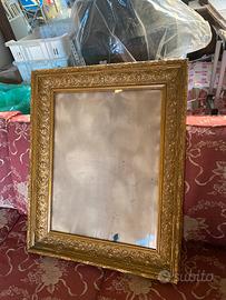 Cornice vintage legno dorato