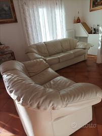 Divani in Pelle Bianca
