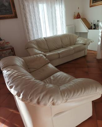 Divani in Pelle Bianca