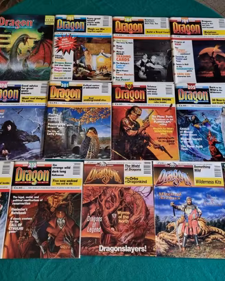 Dragon Magazine (TSR) (13 numeri anni '90 + 1)