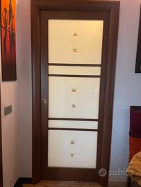 Porta a vetro scorrevole cm 80