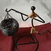 porta candela  etnico vintage