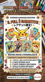 Pokemon bustine personalizzate