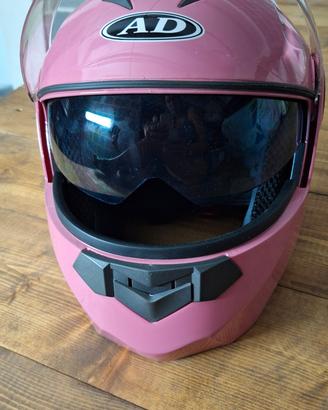 CASCO MOTO / SCOOTER  MODILARE AD – ROSA