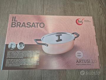 Casseruola per brasato in rame Artusi 2.0