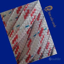 Cima Scotta Plam diam. 8 mm. Bianco.segn.rosso.blu