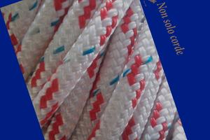 Cima Scotta Plam diam. 8 mm. Bianco.segn.rosso.blu