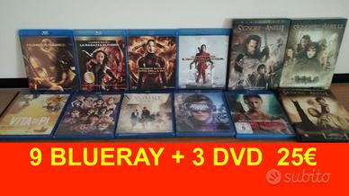 STOCK BLUE-RAY E DVD 12 PEZZI