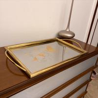 Elegante vassoio 32x45 Elegant G. placcato oro