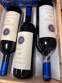 Sassicaia 1998 1999 2000