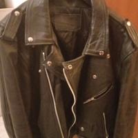 Chiodo in pelle uomo