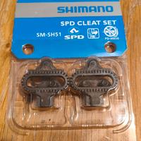 Tacchette Shimano SM-SH51 SPD Set + placchette