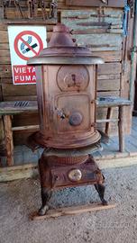 stufa a legna in ghisa "comfort stove"  vintage 