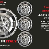 Cerchi abarth 4,5x 12 4x98 fiat 600 campagnolo