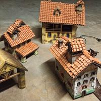 Presepe fatto a mano in legno