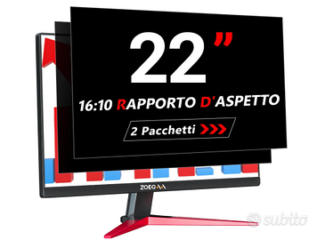 2 pellicole privacy per monitor da 22 pollici 16:1