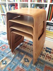 SGABELLI BENJAMIN legno - vintage