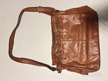 Borsa Carpisa in vera pelle marrone – tracolla reg