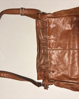 Borsa Carpisa in vera pelle marrone – tracolla reg