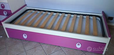 Struttura letto cameretta (singolo + 2° letto)