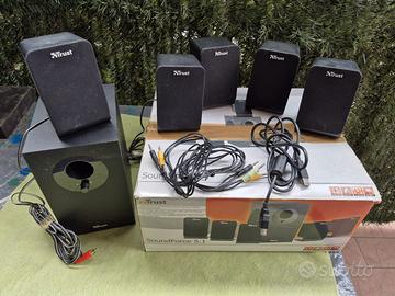 TRUST SOUNDFORCE 5.1 SUBWOOFER + 5 CASSE AUDIO