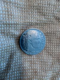 Moneta da 20 cent. 1939 ERRORE CONIO