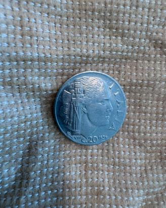 Moneta da 20 cent. 1939 ERRORE CONIO