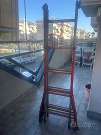 Gierre A0050 Acal100 4+5 Rungs Steel Telescopic