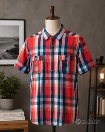 Camicia Angelo Litrico Slim Fit Uomo Quadri Multic