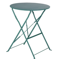 Tavolo rotondo + due sedie da giardino