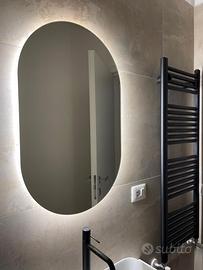 Specchio Pill - Blue Design bath- 80x50 Ovale