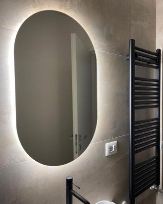 Specchio Pill - Blue Design bath- 80x50 Ovale