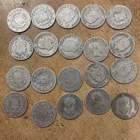 Lotto 20 monete da 1 lire Vittorio Emanuele umb