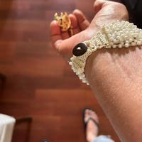 Bracciale perlinee vetro