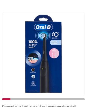 Spazzolino elettrico Oral-B iO Ser 2 Nero + 3 test