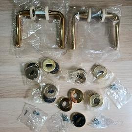 lotto coppia di maniglie + accessori vintage