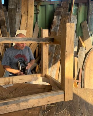 Tavoli legno antico su misura