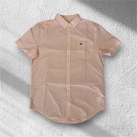 Camicia Lacoste Maniche Corte a Quadretti