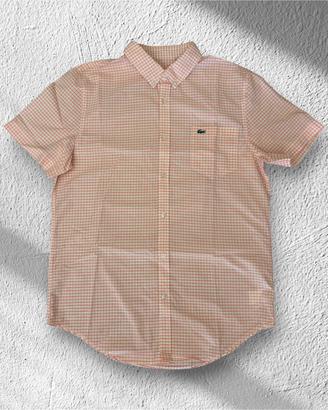 Camicia Lacoste Maniche Corte a Quadretti