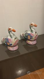 Anatre in porcellana