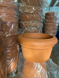 set di 10 vasi in resina conca dn 55 altezza 30cm