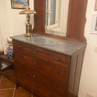 Comò/cassettone inizi '900 con specchio