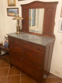 Comò/cassettone inizi '900 con specchio