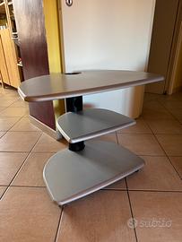 Mobile TV con mensole e rotelle - vintage