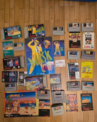 10 Giochi Super Nintendo + 2 Accessori - Retro Gam
