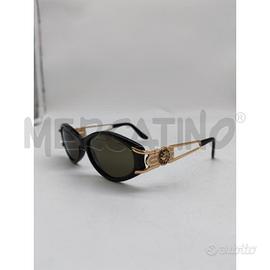 OCCHIALI DONNA SUNSWEET NERI CON STANGHETTE DORATE